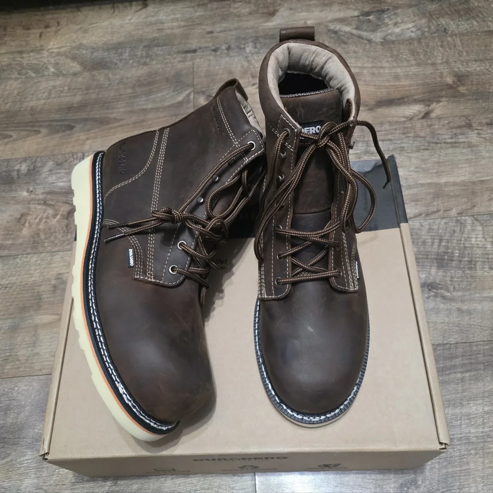 Durodero Steeltoe  Leather Boots Men Size 12